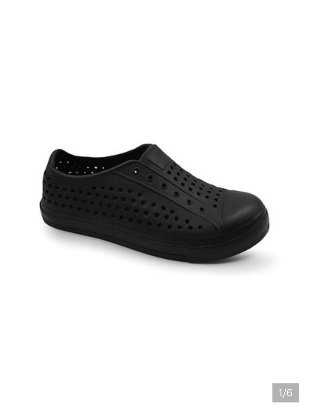 NEW Youth Kid's Ska-Doo Perforated Slip On Croc Clogs Sneakers - Black